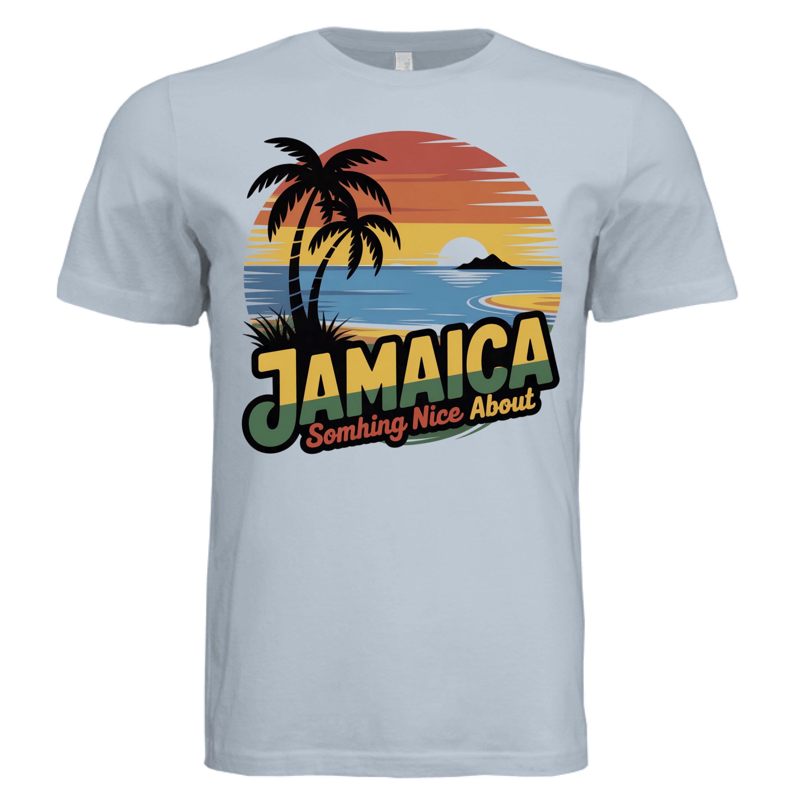 Solid Carolina Blue Triblend - FRONT