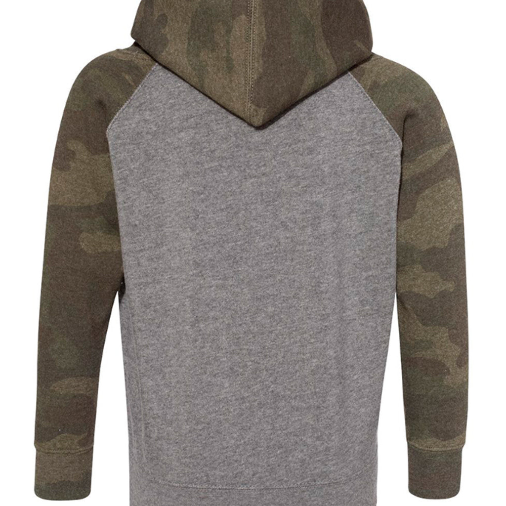 Nickel Heather/ Forest Camo - BACK